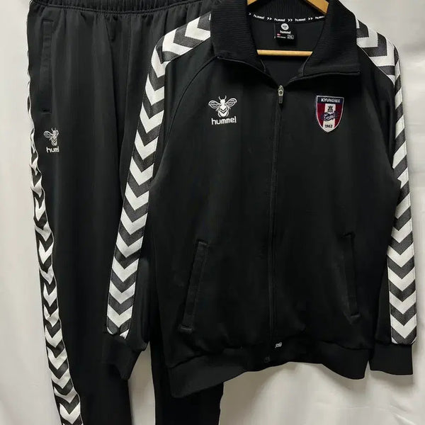 [BUNJANG] Hummel Kyung Hee High School Football Club Training Setup Set (Track Top/Pants) 2XL / [정품/2XL] 험멜 경희고 축구부 트레이닝 셋업 세트 (트랙탑/팬츠)