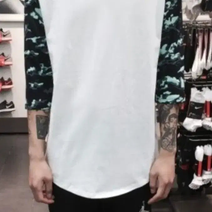 [BUNJANG] Nike Air Jordan Raglan 3/4 Sleeve T-Shirt XL / 나이키 에어조던 나그랑 칠부 반팔티