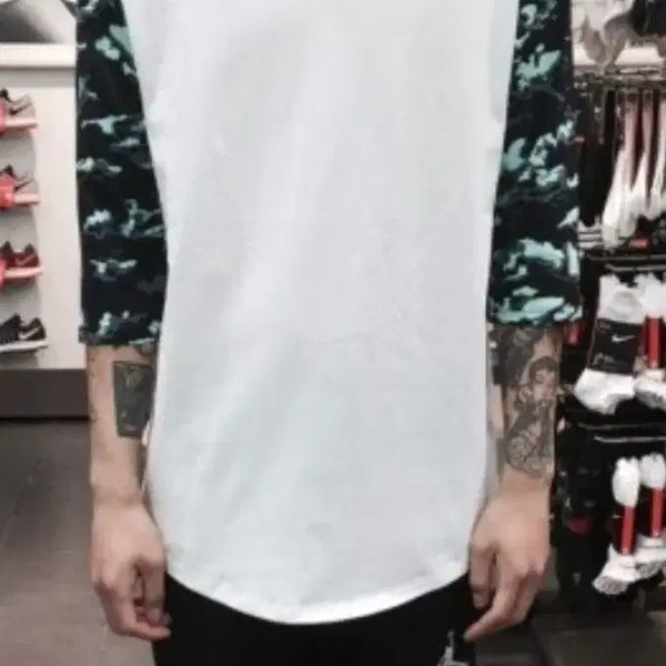[BUNJANG] Nike Air Jordan Raglan 3/4 Sleeve T-Shirt XL / 나이키 에어조던 나그랑 칠부 반팔티