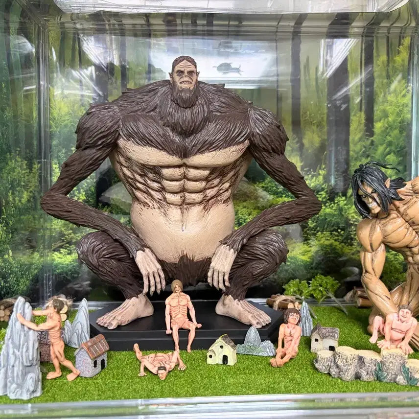 [BUNJANG] Beast Titan & Eren Yeager Figure Set / 짐승거인 피규어