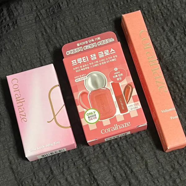[BUNJANG] CoralHaze Glow Lock Jelly Tint, Fruity Jam Gloss, Volumizing Lip Fondue / 코랄헤이즈 글로우 락 젤리 틴트, 프루티 잼 글로스, 볼류마이징 립 퐁듀