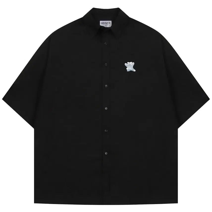[BUNJANG] Graver Oversized Short Sleeve Shirt M / 그레이버 오버핏 반팔셔츠 M[정가 55,000원]