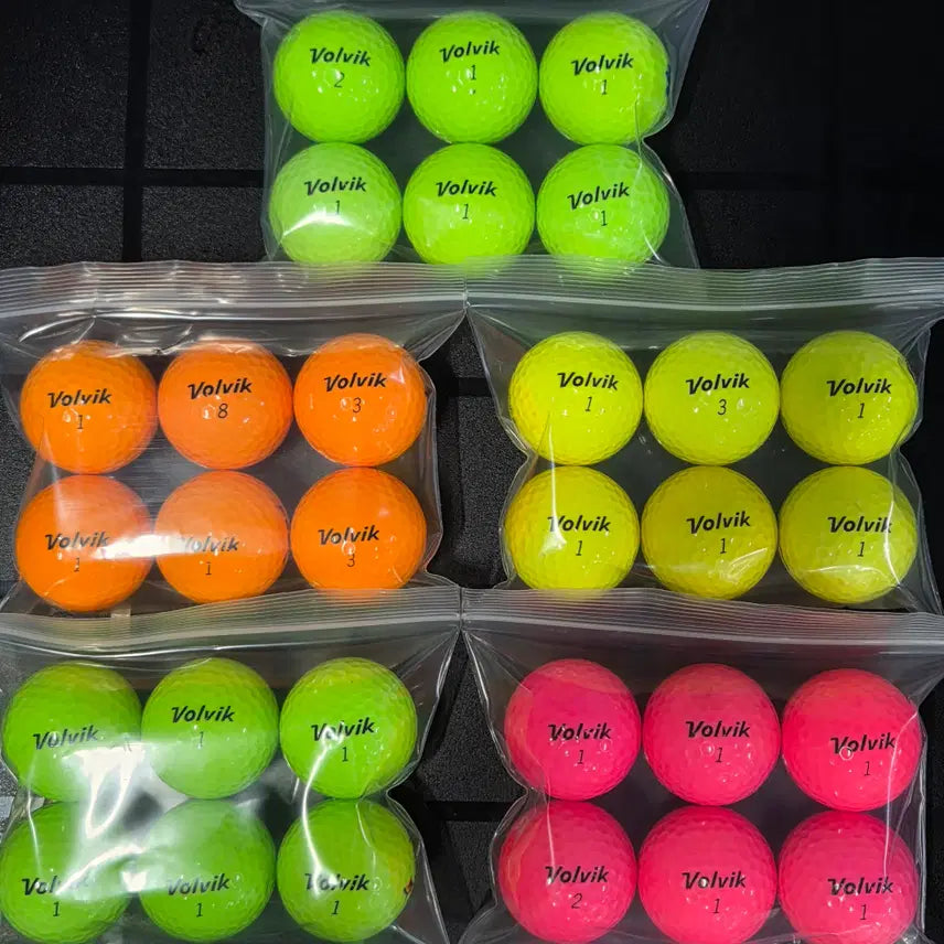 [BUNJANG] Volvik Vista 4 A-Grade 4-Piece Color Lost Golf Balls (30-Ball Pack) / 볼빅 비스타4 A급 4피스 컬러 로스트볼 30구 중고골프공 -무료배송-