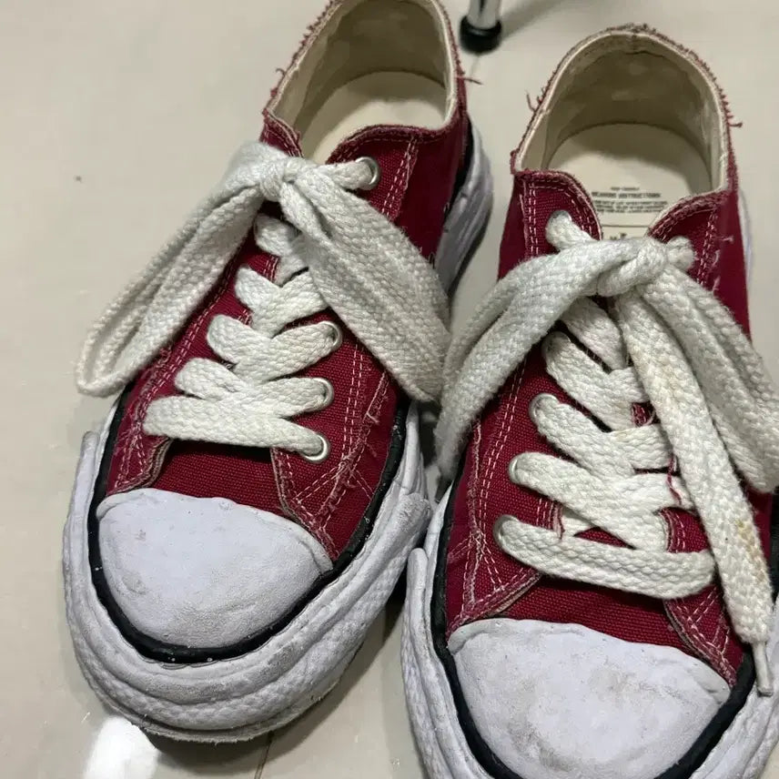 [BUNJANG] Mihara Yasuhiro Red Sneakers / 미하라 야스히로 레드 42