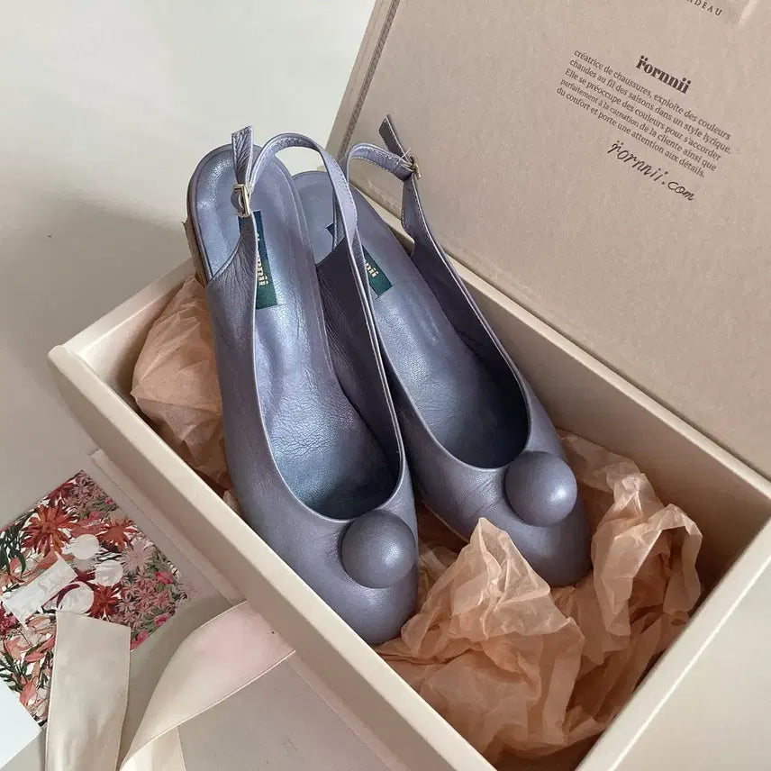 [BUNJANG] Lorrna Bonbon Slingback (Handmade) Size 240 / 로르니 봉봉 슬링백(수제화) 240