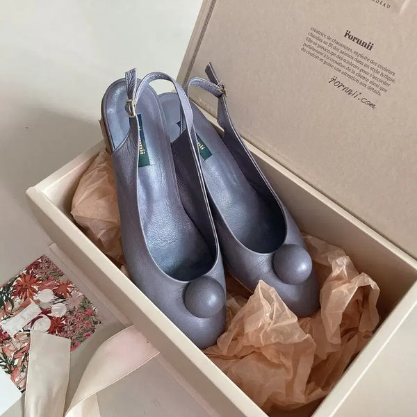 [BUNJANG] Lorrna Bonbon Slingback (Handmade) Size 240 / 로르니 봉봉 슬링백(수제화) 240