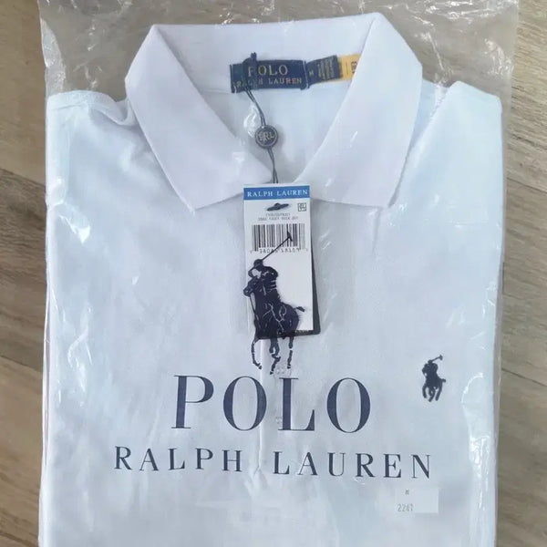 [BUNJANG] Polo Ralph Lauren Women's White Short Sleeve Polo Shirt M / <미사용> 폴로 랄프로렌 여성 화이트 카라티/반팔티셔츠 M