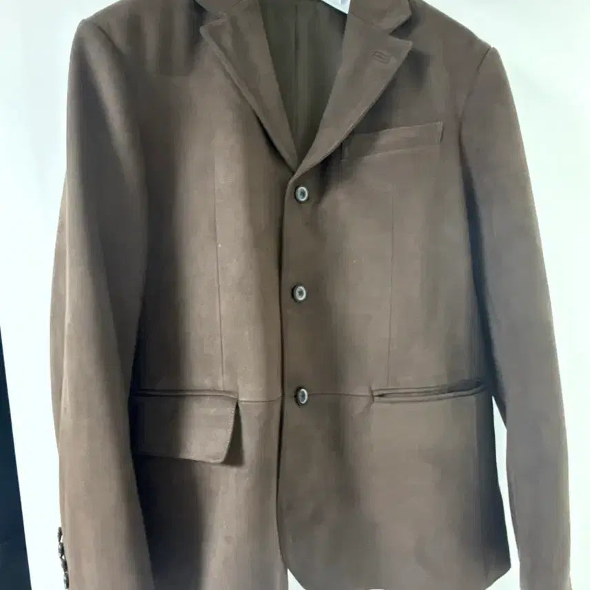 [BUNJANG] Coour Faux Suede Three-Button Blazer / 페이크 스웨이드 쓰리 버튼 블레이저 M