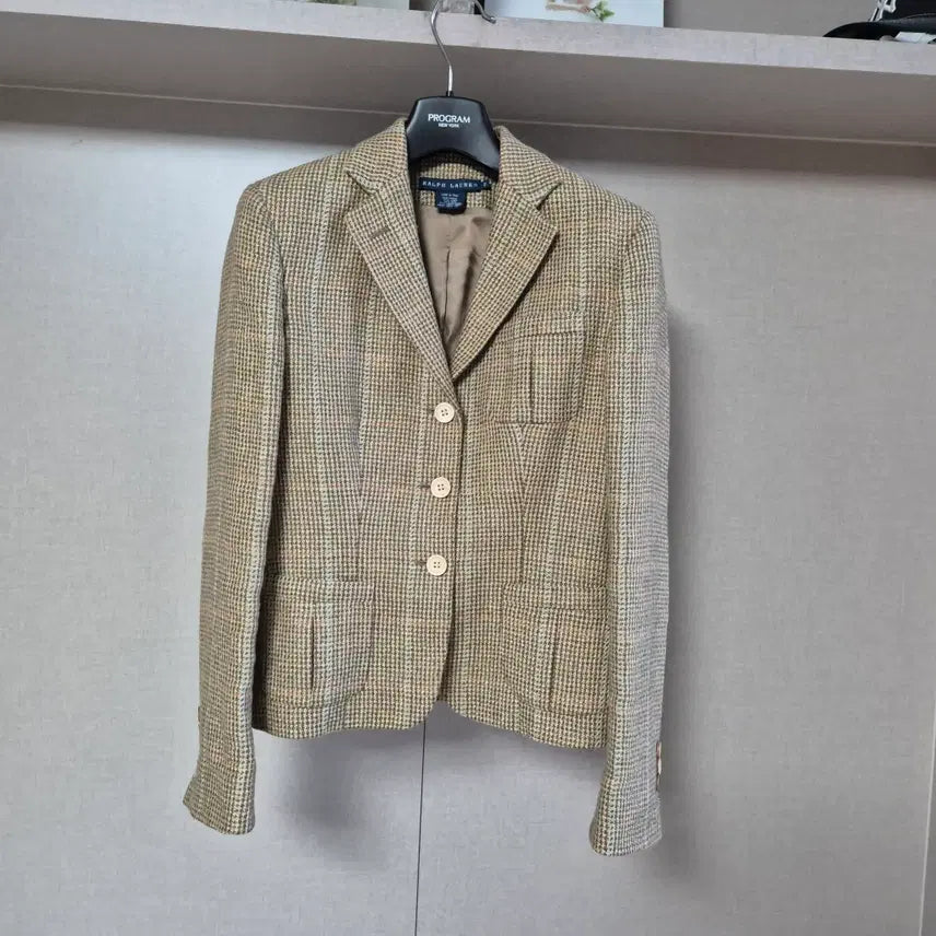 [BUNJANG] Ralph Lauren Women's Italian Classic Linen Blazer Jacket / 85(2)랄프로렌 여성 이태리 클래식 린넨 블레이져 자켓