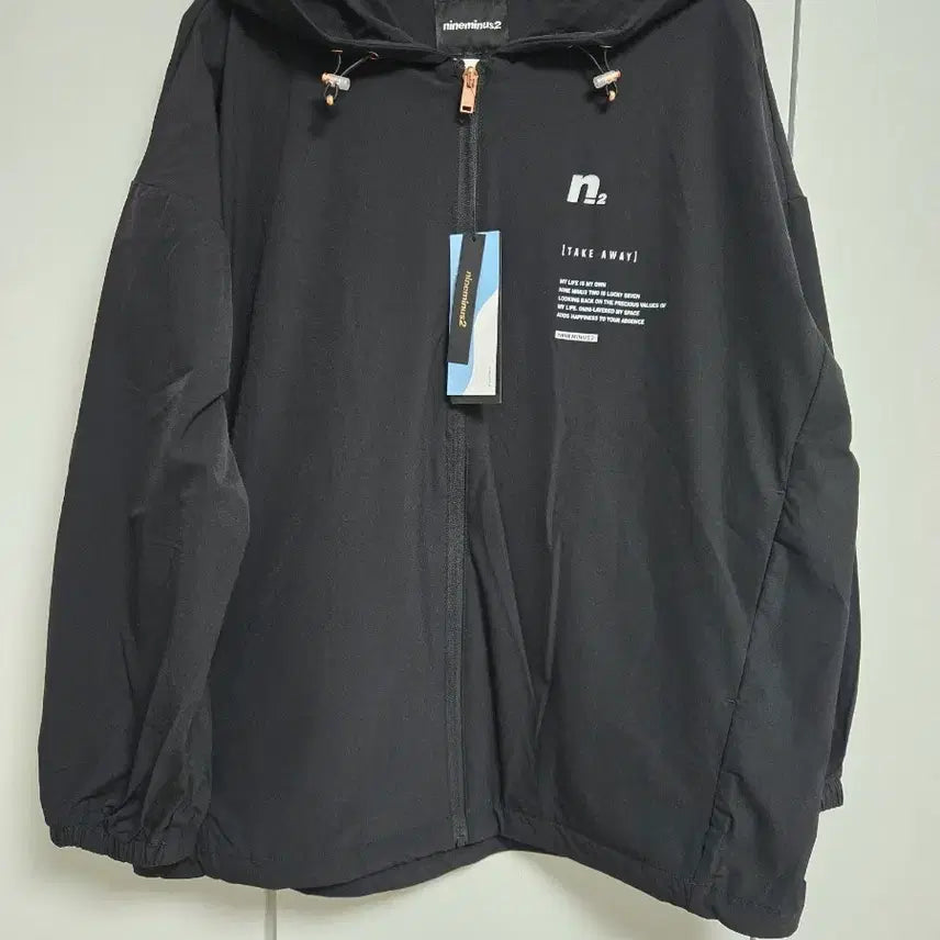 [BUNJANG] Nine Minus Two Windbreaker Jacket Black / 나인마이너스투 바람막이 자켓 블랙 FREE