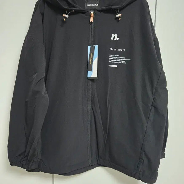 [BUNJANG] Nine Minus Two Windbreaker Jacket Black / 나인마이너스투 바람막이 자켓 블랙 FREE