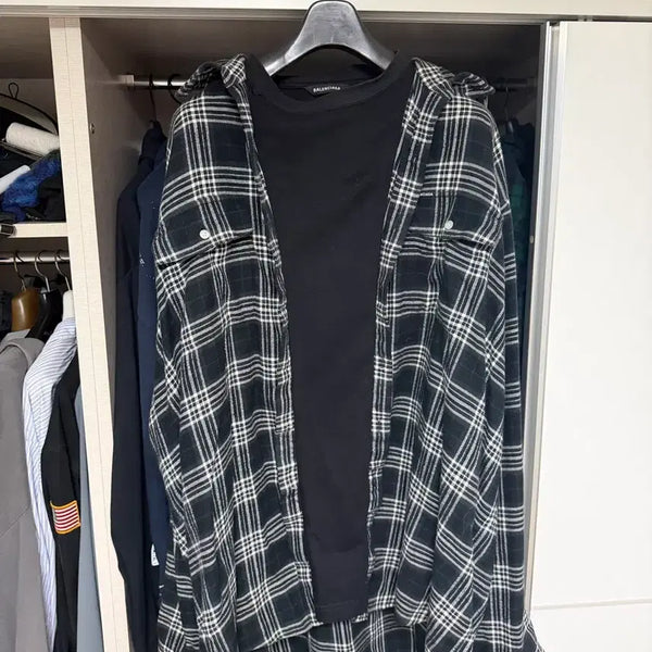 [BUNJANG] Balenciaga Trompe L'oeil Shirt Black / (3)발렌시아가 트롱프뢰유 셔츠 블랙