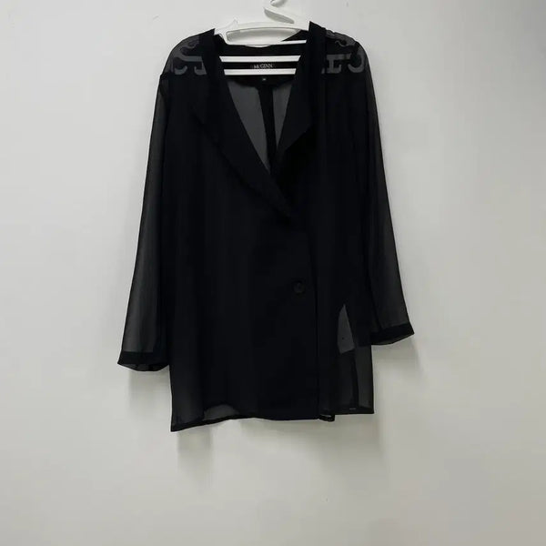 [BUNJANG] McGINN Sheer Jacket Blouse Size 36 / McGINN 시스루 자켓 블라우스 36