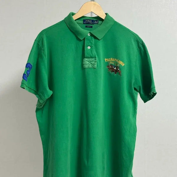 [BUNJANG] Polo Ralph Lauren Big Pony Green XL T-Shirt / 폴로 빅포니 카라티 그린XL