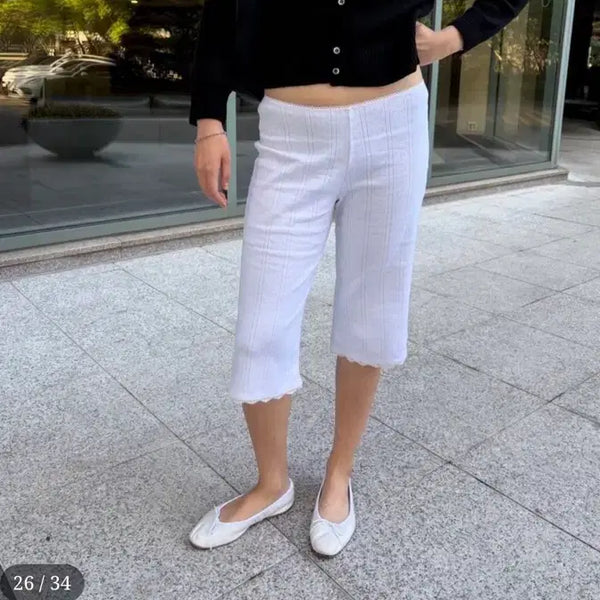 [BUNJANG] Clue Lily Pants White / 클루 리리팬츠 화이트