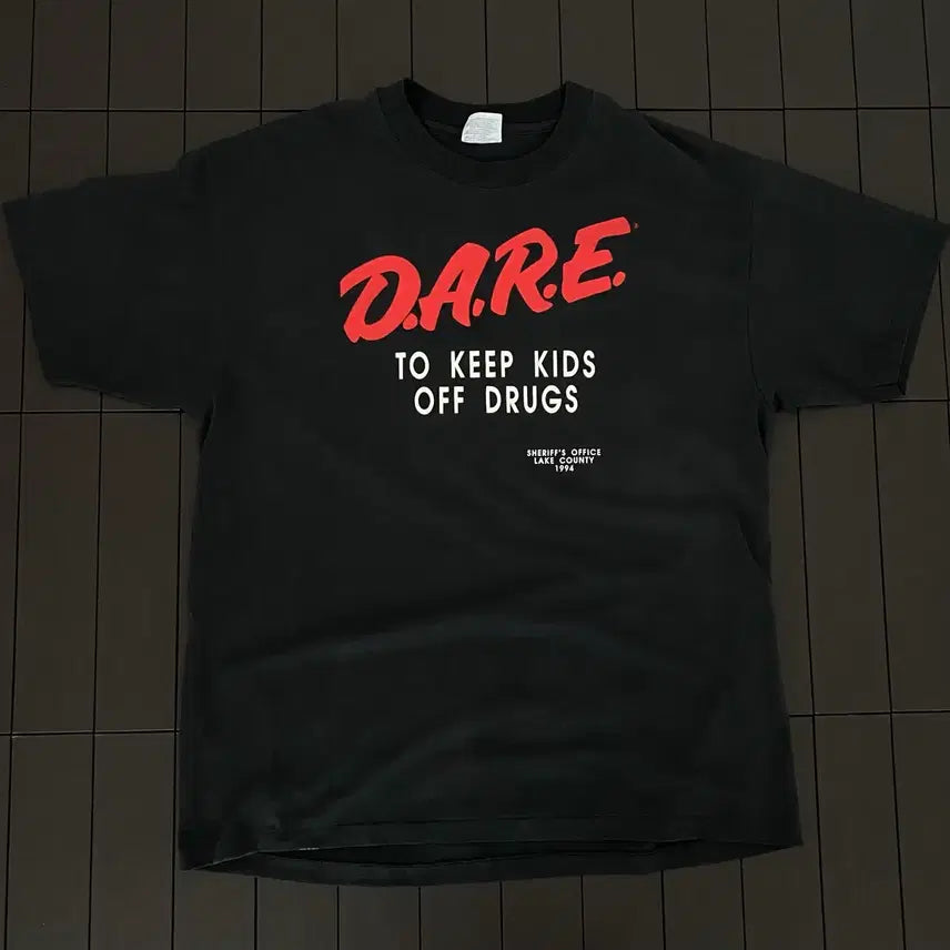 [BUNJANG] XL 90s Vintage DARE T-Shirt / (XL) 90s 빈티지 DARE 티셔츠