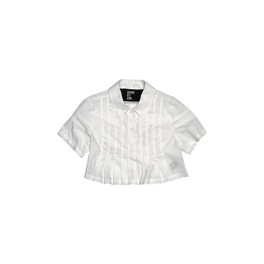 [BUNJANG] Hood By Air 15SS Pleated Shirt White / 후드바이에어 - 15SS 플리츠 셔츠 - 화이트 - S