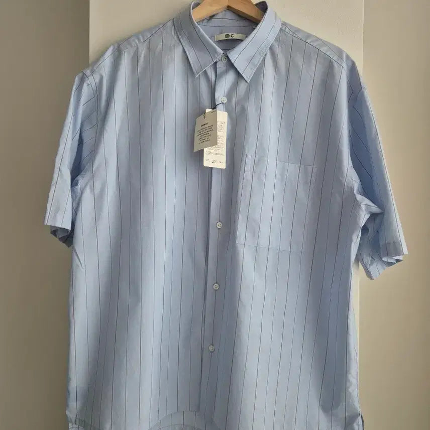 [BUNJANG] Uniqlo C Striped Short-Sleeve Shirt (Size L) / (새상품) 유니클로C 스트라이프 셔츠