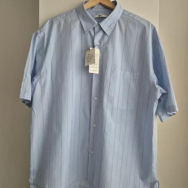 [BUNJANG] Uniqlo C Striped Short-Sleeve Shirt (Size L) / (새상품) 유니클로C 스트라이프 셔츠