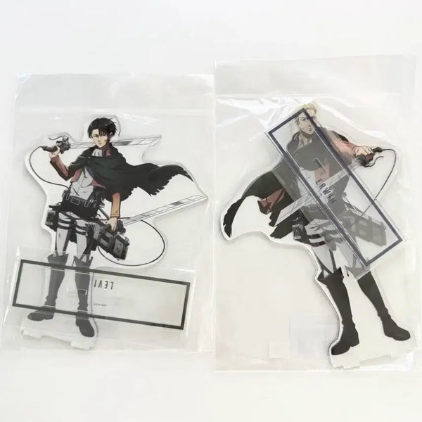 [BUNJANG] Attack on Titan Shingeki no Kyojin Tower Records Pop-up Levi Erwin Large Acrylic Bundle Set / 진격의 거인 진격거 타워레코드 팝업 리바이 엘빈 아크릴 대형 일괄