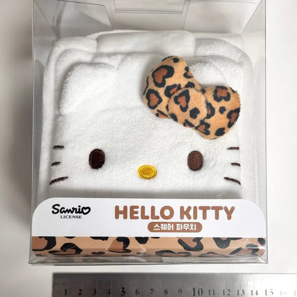 [BUNJANG] Hello Kitty Square Pouch Leopard / 키티 스퀘어 파우치 레오파드
