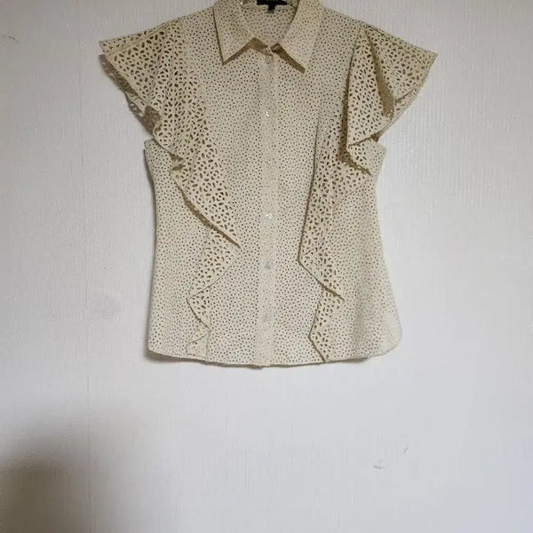 [BUNJANG] Theory 2022 Punch Lace Blouse P44/S / Theory띠어리2022펀칭 레이스 블라우스44/S