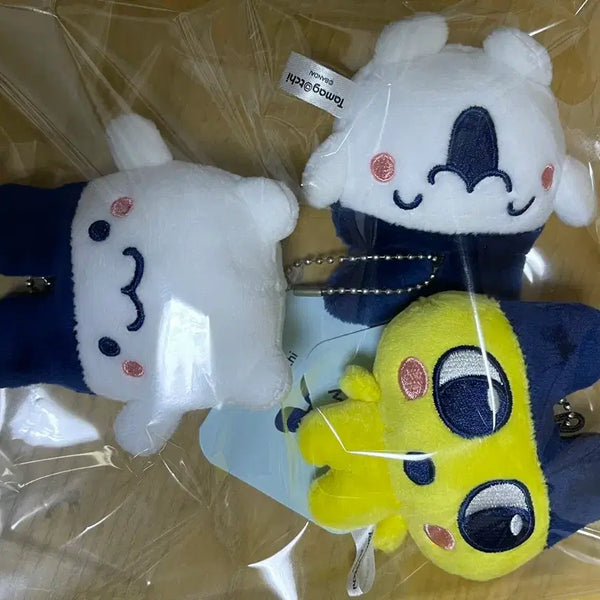 [BUNJANG] Tamagotchi Mame-Tchi Mimi-Tchi Plush Keychain Set / 다마고치 마메치 미미치 인형 키링