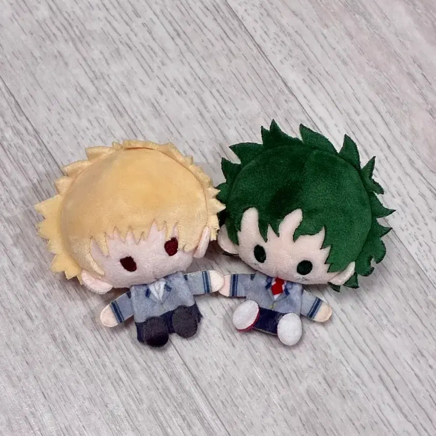 [BUNJANG] My Hero Academia Midoriya & Bakugo Plush Mascot Set / 일괄) 나히아 미도리야 바쿠고 플러시 플러쉬 마스코트 인형