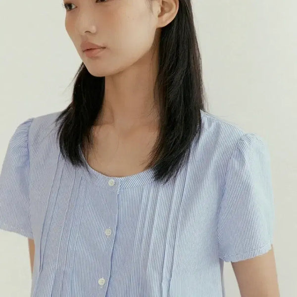 [BUNJANG] Ring Seoul Pintuck Blouse / 링서울 핀턱 블라우스