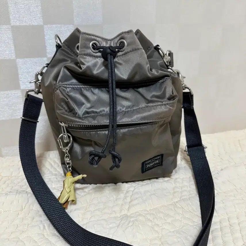 [BUNJANG] Yoshida Porter Balloon Sac Small Silver Grey / 요시다포토 벌룬삭 실버그레이 s 사이즈