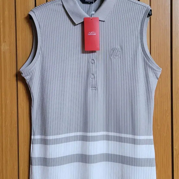 [BUNJANG] Phantom Golf Women's Sleeveless Polo Shirt / 팬텀 골프 여성 골조직 민소매 카라티셔츠 (새상품)