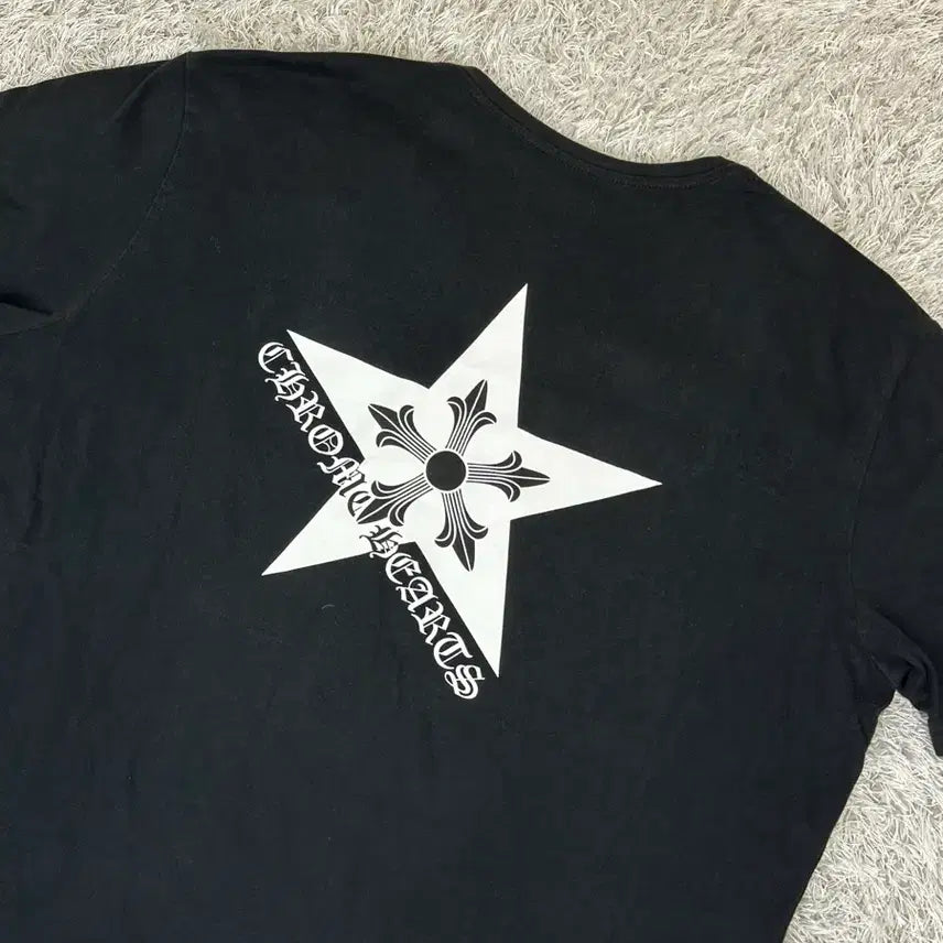 [BUNJANG] Chrome Hearts Star Logo Lettering T-Shirt Black / [XL] 크롬하츠 스타 로고 레터링 반팔 블랙