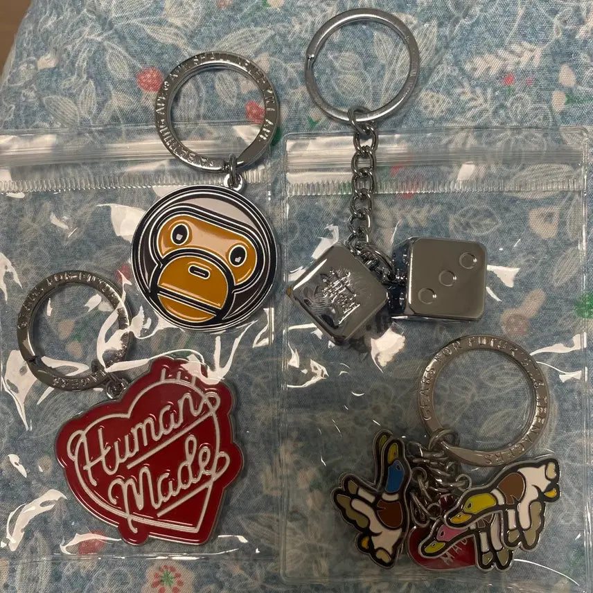 [BUNJANG] Human Made BAPE Stussy Keychain Bundle Set / 휴먼메이드 베이프 스투시 키링 일괄