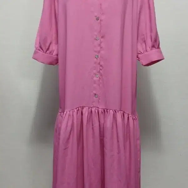 [BUNJANG] MENDL'S Pink Ruffle Shirt Dress / 핑크색 셔츠 원피스