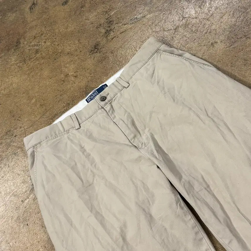 [BUNJANG] Polo Ralph Lauren Beige Cotton Trousers / [정품] 폴로 랄프로렌 면바지 베이지