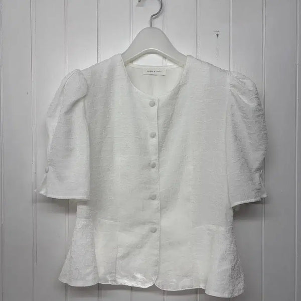 [BUNJANG] BURU N JUDY White Puff Blouse / BURU N JUDY 브루앤주디 화이트 퍼프 블라우스(55)  나