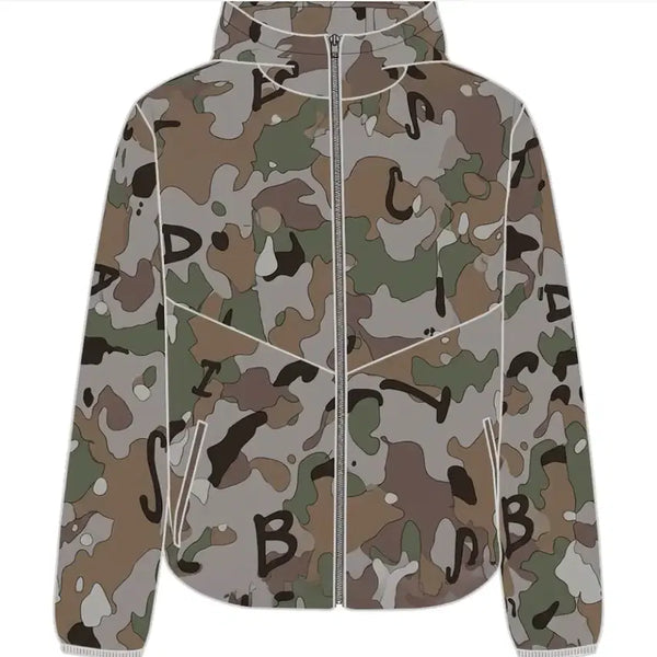 [BUNJANG] IAB STUDIO Camo Windbreaker Jacket / 아이앱 스튜디오 카모 바람막이 윈드