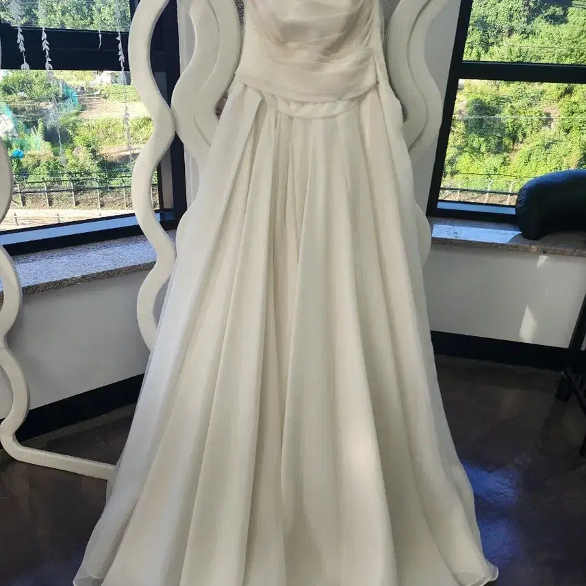 [BUNJANG] Organza Silk Wedding Dress / 오간자 실크웨딩드레스