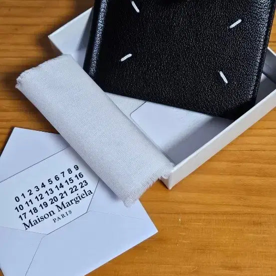 [BUNJANG] Maison Margiela Card Wallet Black Leather / 메종 마르지엘라 카드 지갑 블랙