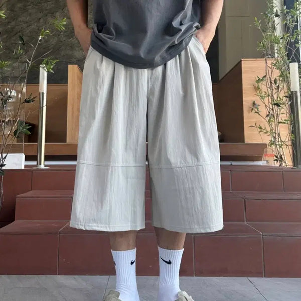[BUNJANG] Cooling Bermuda Shorts (New) - Light Beige / (새제품) 쿨링 버뮤다팬츠 연베이지