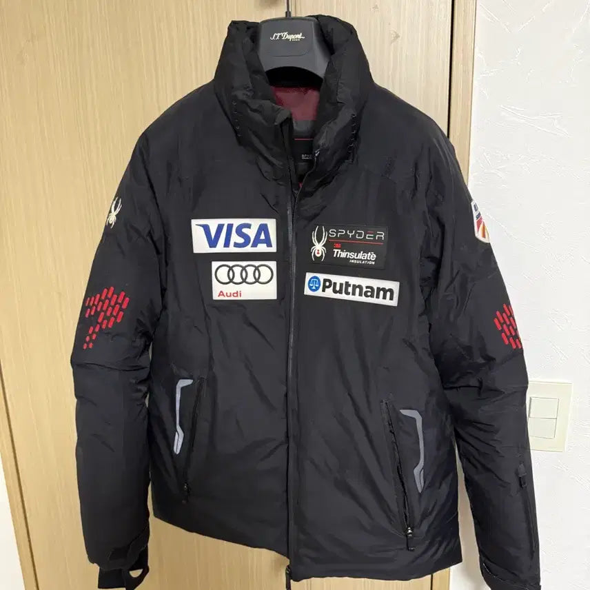 [BUNJANG] Spyder Ski Jumper Black VISA AUDI Logo Size 100 / 스파이더 스키점퍼 검정 VISA AUDI 로고 사이즈 100