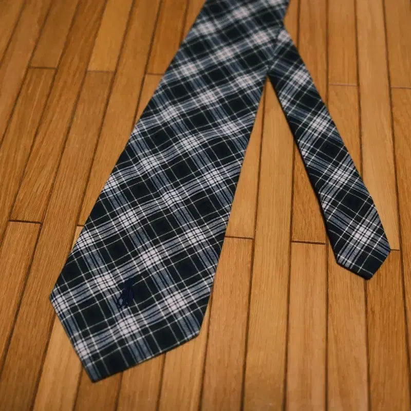 [BUNJANG] Polo Ralph Lauren Check Necktie / 폴로 랄프로렌 체크 넥타이