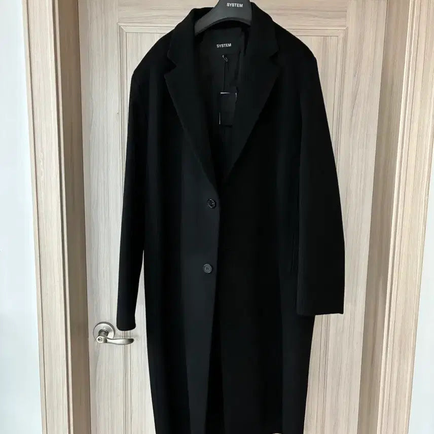 [BUNJANG] System Homme Cashmere Blend Handmade Single Coat Black Size 110 / 시스템옴므 캐시미어 블렌드 핸드메이드 싱글 코트 110사이즈 새상품