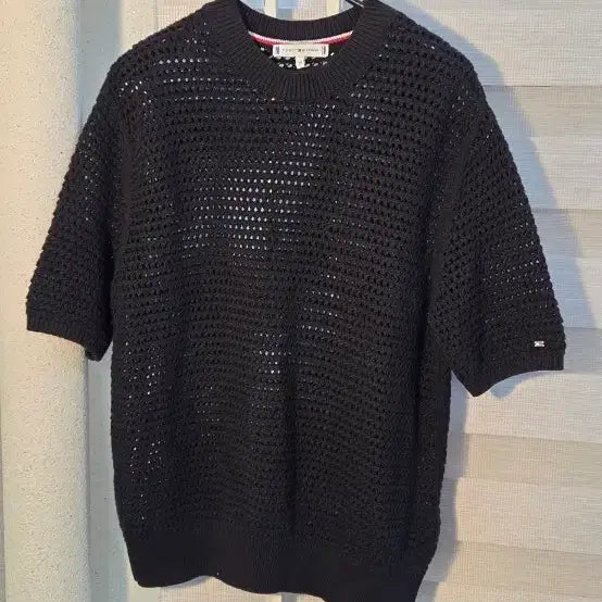 [BUNJANG] Tommy Hilfiger Short Sleeve Summer Knit / 타미힐피거 반팔 여름용 니트