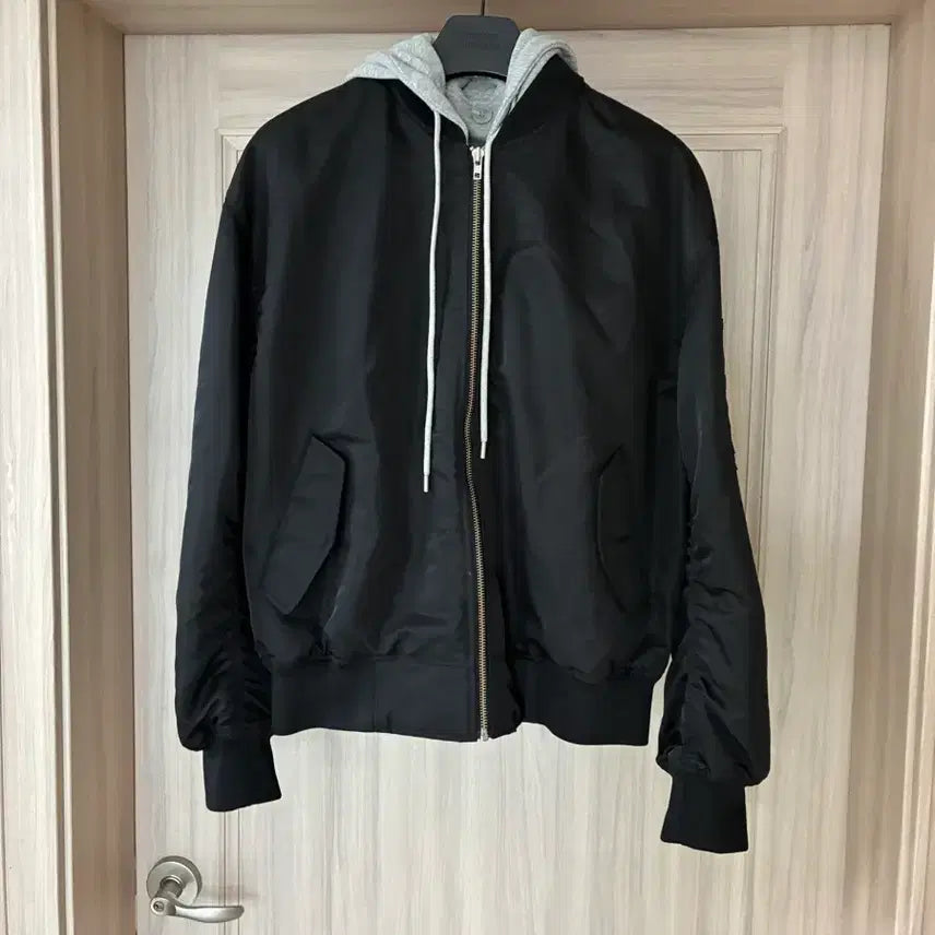 [BUNJANG] Giordano Black MA-1 Bomber Jacket XL / 지오다노 항공점퍼 블랙 XL 105사이즈 새상품