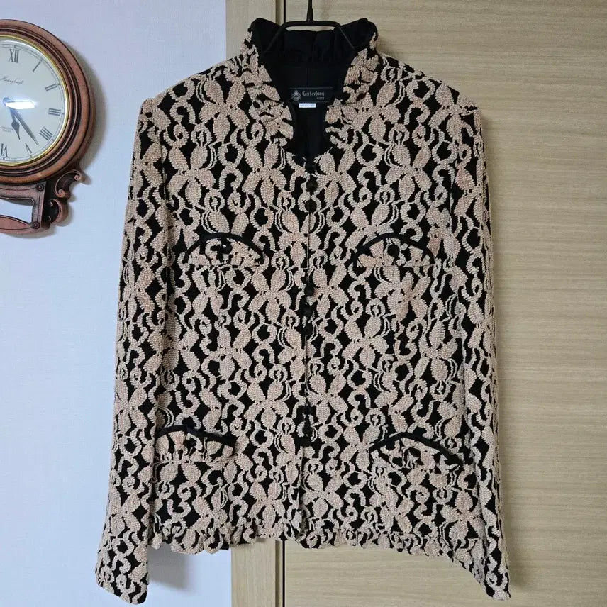 [BUNJANG] Garbenjung Premium Lace 3D Embroidery Ruffle Jacket / 까르벤정(Garbenjung) 고급 레이스 입체 자수 프릴 자켓