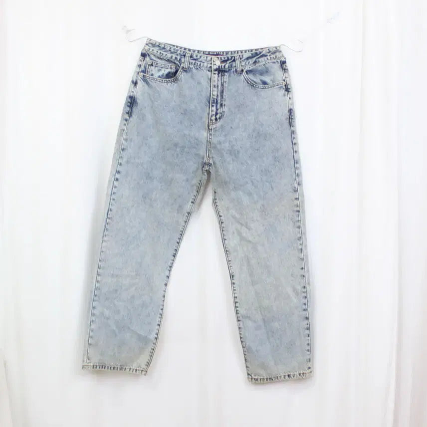 [BUNJANG] BESLOW Men's Wide Fit Light Wash Denim Jeans Pants (Size 34) / [정품] 비슬로우 남성 와이드핏 연청 데님 청바지 팬츠 (34) 상상샵