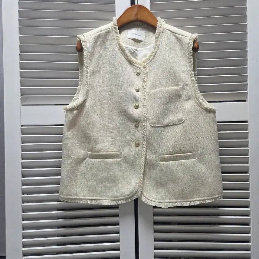 [BUNJANG] Room Packer Linen Blend Vest / 룸패커 린넨 혼방 조끼