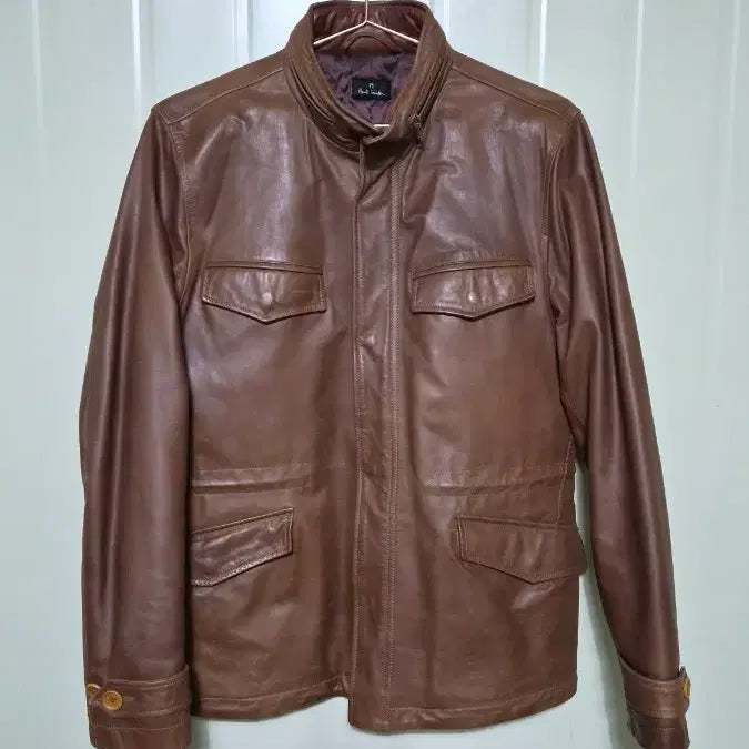 [BUNJANG] Paul Smith Brown Leather Jacket / 폴 스미스 브라운 가죽 자켓