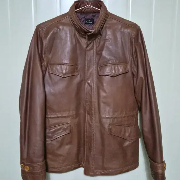 [BUNJANG] Paul Smith Brown Leather Jacket / 폴 스미스 브라운 가죽 자켓